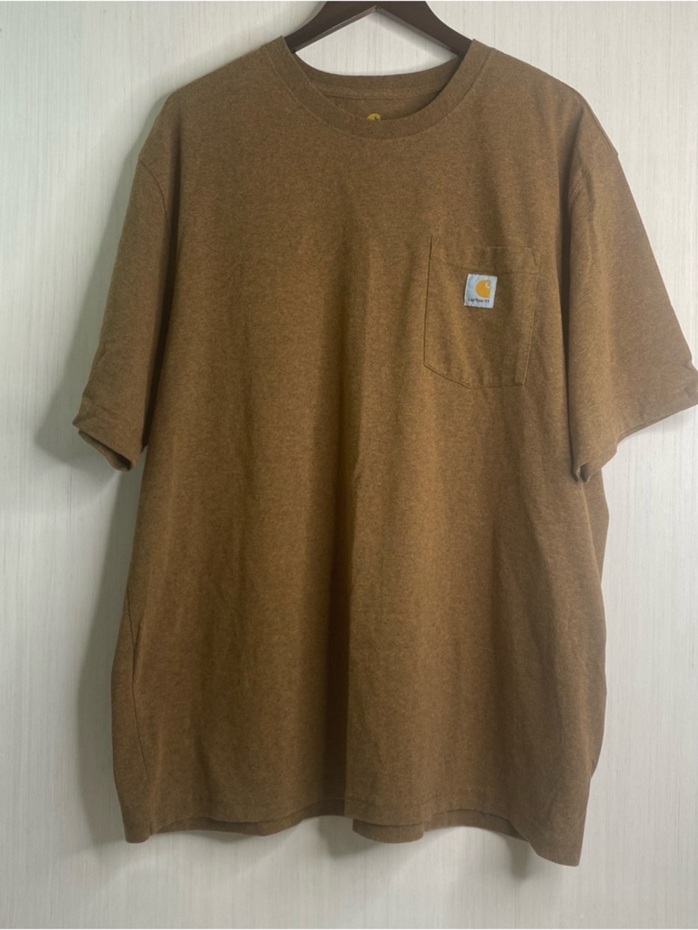 Carhartt Men's Original Fit Short Sleeve Heavyweight Pocket T-Shirt Walnut XL